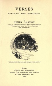 Henry Lawson, Verses Popular and Humorous B1111h (title page)