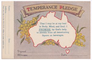 Temperance Pledge (WCTU postcard)