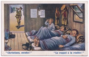 Christians Awake (World War One postcard)