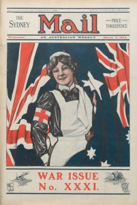 A patriotic Australian woman (The Sydney Mail, 3 March 1915)