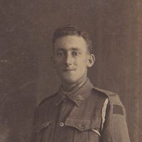 Photo of an Australian soldier (World War One postcard)