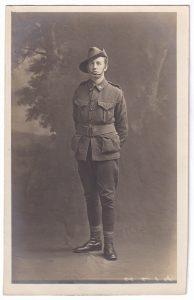 Postcard, with a photo of Allan Robertson Campbell, an Australian soldier, from the First World War (1914-1918)