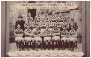 Postcard, with a photo of a football team, from 1923 (Adelaide, South Australia).