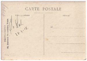Postcard from the First World War (1914-1918)