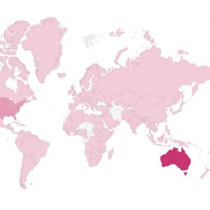 World map re internet statistics, 2022-06-22