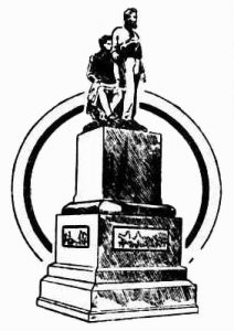 Illustration of the Burke and Wills monument, 1910