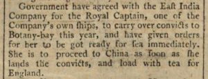 An extract from The London Chronicle (14 April 1792, p. 360)