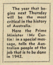 Text box, 1941-12-27, p. 10, The Herald (re John Curtin)
