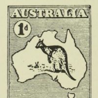 Kangaroo and Map stamp (draft)