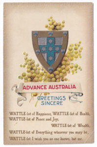 A postcard, sent with Christmas greetings, dated Christmas 1917.