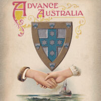Advance Australia (a patriotic postcard)