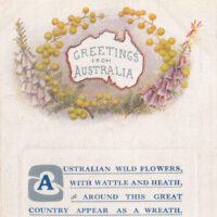 A patriotic postcard, sent with birthday greetings (during World War One)