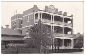 Postcard, with a photo of a Salvation Army women’s hostel, from the early 20th Century