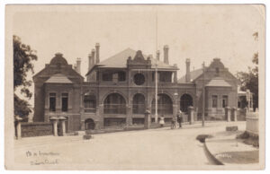 Postcard, with a photo of the Balmain District Hospital (early 20th Century)
