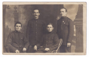 Postcard, with a photo of four Salvation Army officers (early 20th Century)