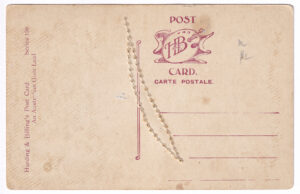 Australian postcard, manufactured by Harding & Billing, circa 1907