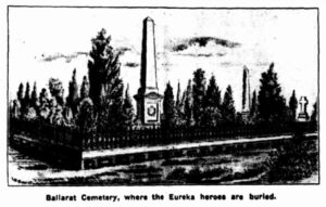 Eureka monument, Ballarat Cemetery (Victoria)