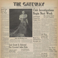 The Gateway (University of Alberta, Edmonton, Alberta, USA), 29 October 1948