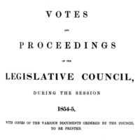 Votes and Proceedings of the Legislative Council (Victoria, 1855)