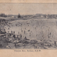 Postcard, with a photograph of Coogee Bay (Sydney, NSW), 1906