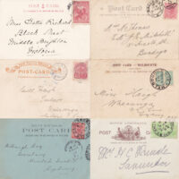 Postcards, undivided backs, Australia, pre-1905